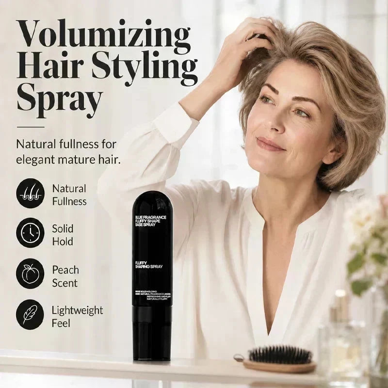 ⏳LIMITED-🎉BUY 1 GET 1 FREE! 👩 Peach-scented volumizing & setting spray—for lightweight, bouncy hair and long-lasting hold.